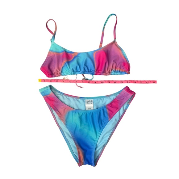 Wild Fable Tie Dye Bikini with Matching Mesh Cover Up - size medium - Picture 4 of 15